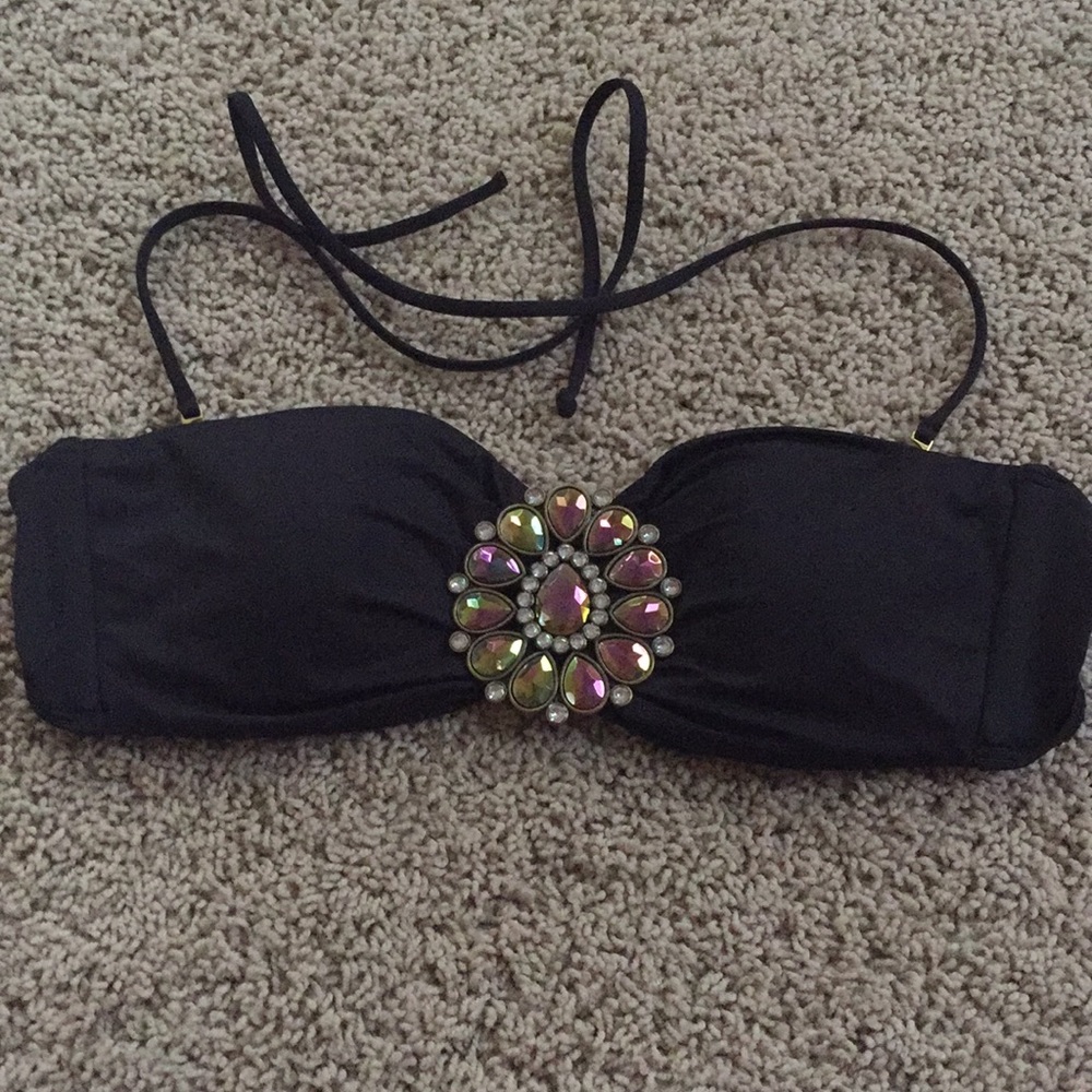 Victoria’s Secret Black bandeau bikini top